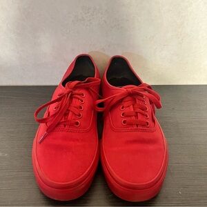 VANS Off The Wall All Red Men's Classic  Size 8.5 Sneakers Skater Shoes